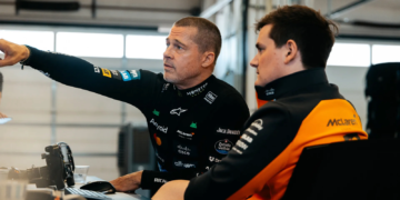 Brad Pitt sampled McLaren's 2023 car, the MCL60, in Austin