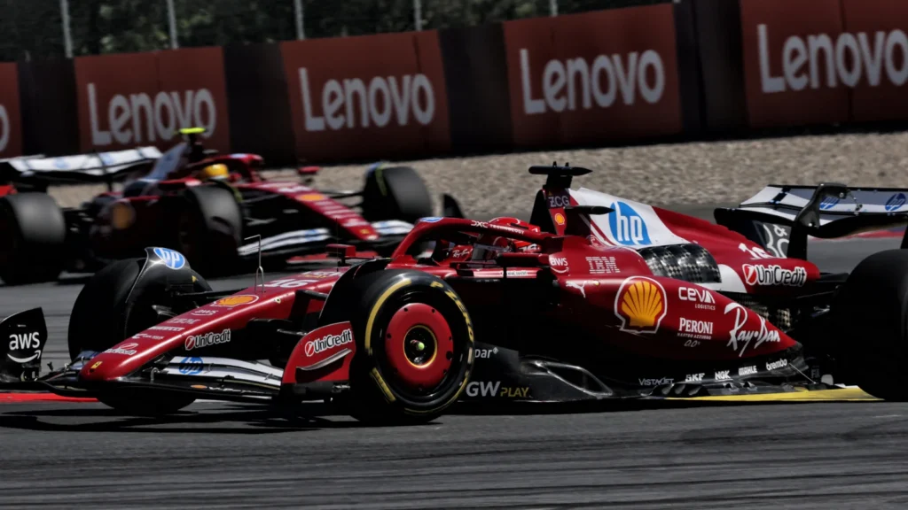 Charles Leclerc also had to manage his brake temperatures at the Red Bull Ring