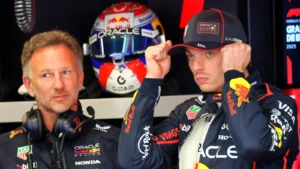 Christian Horner and Max Verstappen shrug off Nico Rosberg’s reaction to George Russell clash
