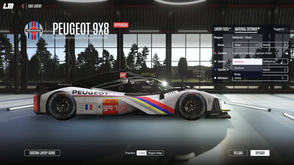 Custom liveries are now in Le Mans Ultimate – Credit: Le Mans Ultimate
