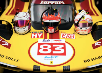 Robert Kubica in the #83 Ferrari 499P Hypercar topped the first session of the Le Mans Test Day