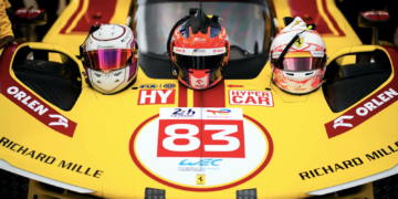 Robert Kubica in the #83 Ferrari 499P Hypercar topped the first session of the Le Mans Test Day