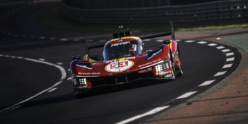 James Calado ran in the lead after 16 hours of racing completed at the 93rd 24 Hours of Le Mans