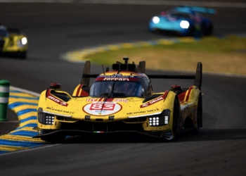 Yifei Ye led the 24 Hours of Le Mans with four hours of racing to go