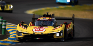 Yifei Ye led the 24 Hours of Le Mans with four hours of racing to go