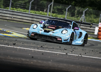 Riccardo Perera and his #92 Manthey Porsche 911 LMGT3.R team-mates Richard Lietz and Ryan Hardwick won the 24 Hours of Le Mans in the LMGT3 category