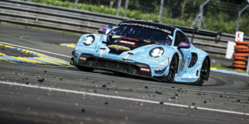 Riccardo Perera and his #92 Manthey Porsche 911 LMGT3.R team-mates Richard Lietz and Ryan Hardwick won the 24 Hours of Le Mans in the LMGT3 category