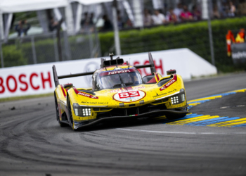 Kubica, Ye and Hanson take victory at Le Mans in yellow #83 Ferrari