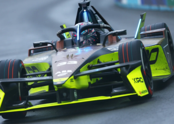 Dan Ticktum of Great Britain driving the (33) CUPRA KIRO Porsche 99X Electric WCG3 on track during practice, ahead of the Jakarta E-Prix, Round 12 of the 2025 FIA Formula E World Championship at Jakarta International e-Prix Circuit on June 21, 2025 in Jakarta, Indonesia