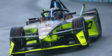 Dan Ticktum of Great Britain driving the (33) CUPRA KIRO Porsche 99X Electric WCG3 on track during practice, ahead of the Jakarta E-Prix, Round 12 of the 2025 FIA Formula E World Championship at Jakarta International e-Prix Circuit on June 21, 2025 in Jakarta, Indonesia