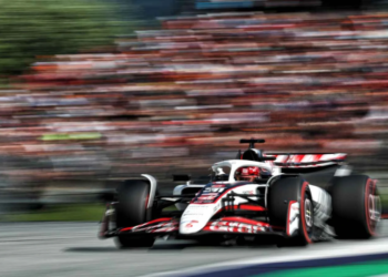 A red flag was called in Q2 due to a grass fire on the pit straight