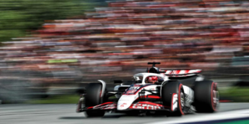 A red flag was called in Q2 due to a grass fire on the pit straight