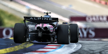 The first of three practice sessions in Austria