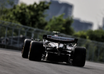 Haas is running a special livery in Canada