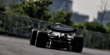 Haas is running a special livery in Canada