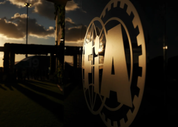 Paddock atmosphere - FIA logo. 03.05.2024. Formula 1 World Championship, Rd 6, Miami Grand Prix, Miami, Florida, USA, Sprint Qualifying Day