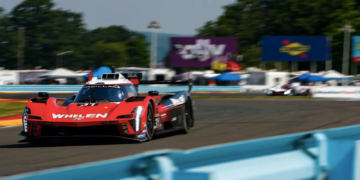 Jack Aitken finished at the top of the timesheet after the opening free practice session for the IMSA Six Hours of the Glen