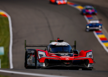 Acura’s Renger van der Zande leads chaotic first hour at the Glen