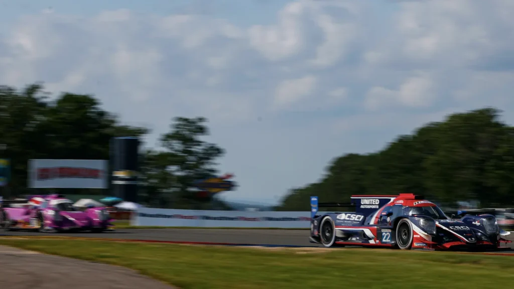 Paul Di Resta beat AO Racing's Dane Cameron to the LMP2 class win at Watkins Glen