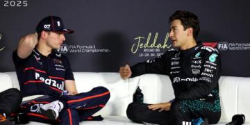 Max Verstappen received a 10-second time penalty for his collision with George Russell in the Spanish Grand Prix