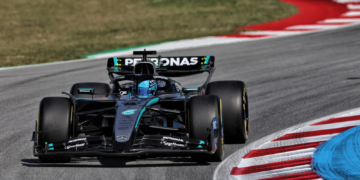 George Russell (GBR) Mercedes AMG F1 W16. 30.05.2025 Formula 1 World Championship, Rd 9, Spanish Grand Prix, Barcelona, Spain, Practice Day