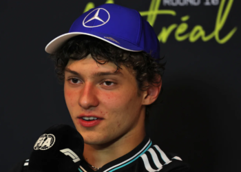 Andrea Kimi Antonelli (ITA) Mercedes AMG F1 in the post race FIA Press Conference. 15.06.2025. Formula 1 World Championship, Rd 10, Canadian Grand Prix, Montreal, Canada, Race Day