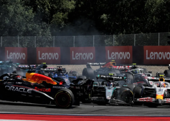 Kimi Antonelli collided with Max Verstappen on the opening lap of the F1 Austrian GP
