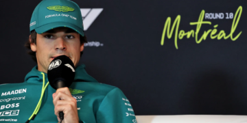 Lance Stroll (CDN) Aston Martin F1 Team in the FIA Press Conference. 12.06.2025. Formula 1 World Championship, Rd 10, Canadian Grand Prix, Montreal, Canada, Preparation Da