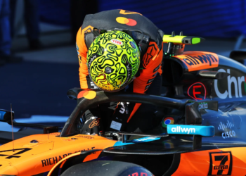 Lando Norris (GBR) McLaren MCL39 in qualifying parc ferme. 28.06.2025. Formula 1 World Championship, Rd 11, Austrian Grand Prix, Spielberg, Austria, Qualifying Day