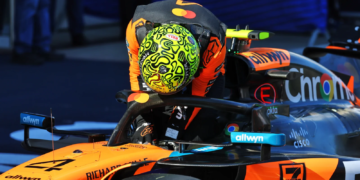 Lando Norris (GBR) McLaren MCL39 in qualifying parc ferme. 28.06.2025. Formula 1 World Championship, Rd 11, Austrian Grand Prix, Spielberg, Austria, Qualifying Day