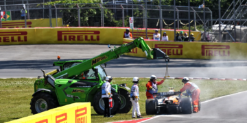Lando Norris (GBR) McLaren MCL39 retired from the race. 15.06.2025. Formula 1 World Championship, Rd 10, Canadian Grand Prix, Montreal, Canada, Race Day