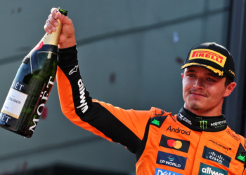 Lando Norris saw off the challenge from McLaren team-mate Oscar Piastri in Austria