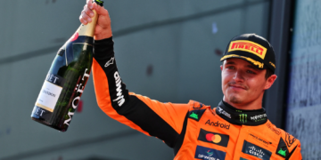 Lando Norris saw off the challenge from McLaren team-mate Oscar Piastri in Austria