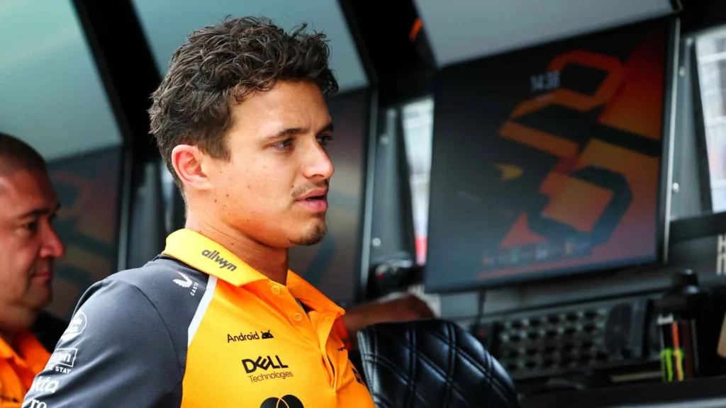 Lando Norris sat on the McLaren pitwall in Austria while Alex Dunne handled FP1 duties