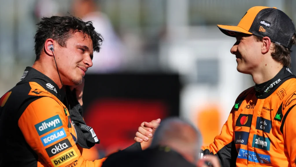 Lando Norris and Oscar Piastri are way ahead of Verstappen on the grid at the Red Bull Ring