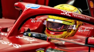 Lewis Hamilton hasn’t finished on the podium for Ferrari in a Grand Prix so far in 2025