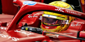 Lewis Hamilton hasn’t finished on the podium for Ferrari in a Grand Prix so far in 2025