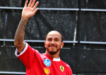 Lewis Hamilton (GBR) Ferrari on the FanZone Stage. 27.06.2025. Formula 1 World Championship, Rd 11, Austrian Grand Prix, Spielberg, Austria, Practice Day