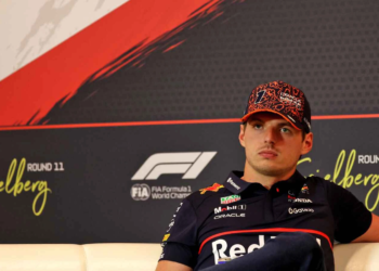 Max Verstappen was visibly frustrated with repeated questions on penalty points and Red Bull future