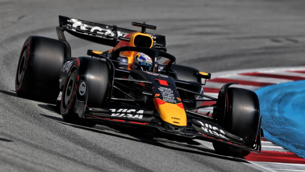 Max Verstappen qualified third in Barcelona