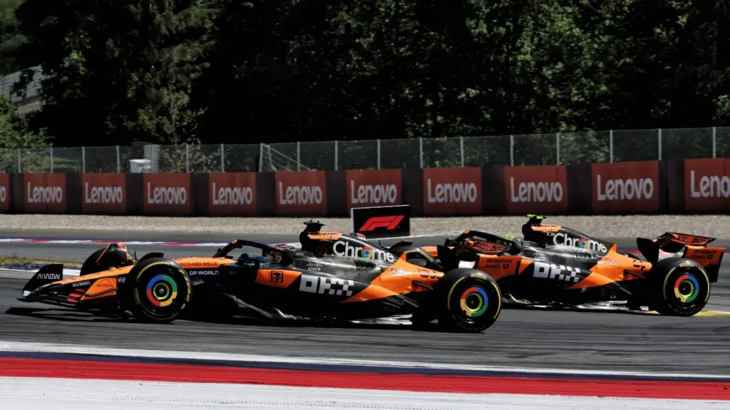 Norris and Piastri only had each other to race in the Styrian mountains