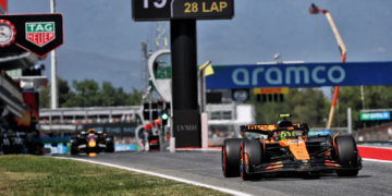 McLaren and Red Bull were engaged in a strategic battle in the F1 Spanish GP