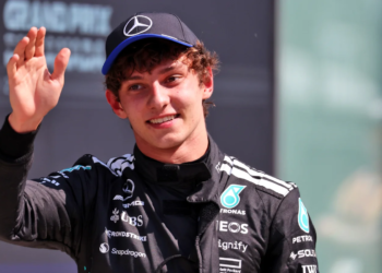 Third placed Andrea Kimi Antonelli (ITA) Mercedes AMG F1 in parc ferme. 15.06.2025. Formula 1 World Championship, Rd 10, Canadian Grand Prix, Montreal, Canada, Race Day