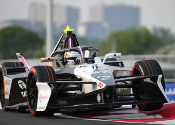 Nick Cassidy of New Zealand driving the (37) Jaguar TCS Racing Jaguar I-TYPE 7 on track during Practice, ahead of the Shanghai E-Prix, Round 10 of the 2025 FIA Formula E World Championship at Shanghai International Circuit on May 30, 2025 in Shanghai, China