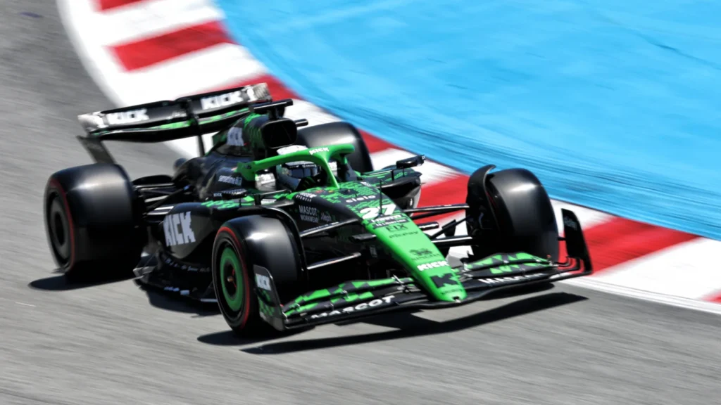 Nico Hulkenberg produced a remarkable drive to fifth in the Spanish GP