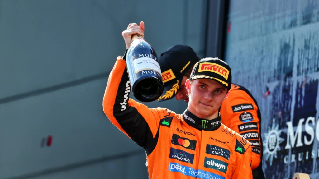 Oscar Piastri settled for second place in Austria