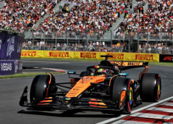 Oscar Piastri was more than two tenths off from George Russell’s pole time