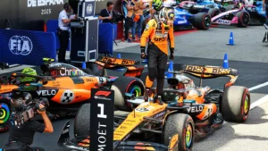 Oscar Piastri takes victory in F1 Spanish GP as Max Verstappen penalised