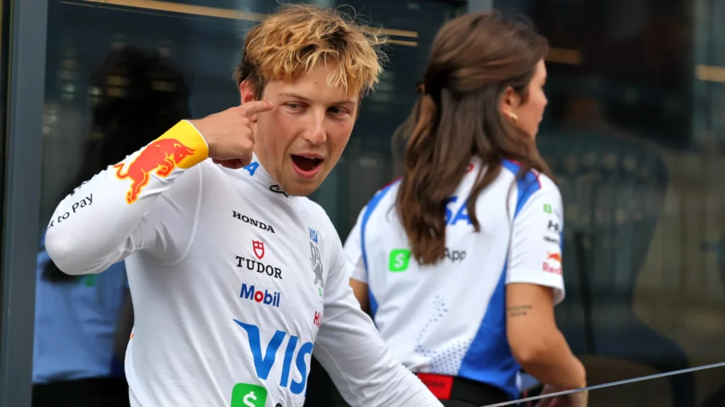 Lawson was all smiles after finishing ahead of his former team-mate
