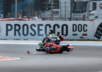 Nicolo Bulega: Axel Bassani Misano WorldSBK Superpole race collision ‘destroyed everything’